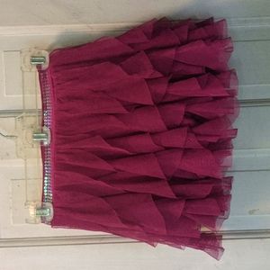 1989 Place Tulle Magenta Skirt